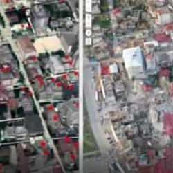 G&ouml;kt&uuml;rk uydusu ve İHA'lar deprem b&ouml;lgesini g&ouml;r&uuml;nt&uuml;ledi