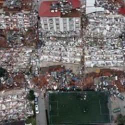 Hatay'daki büyük yıkım havadan görüntülendi