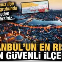 İstanbul'un olası depremde en riskli ve en g&uuml;venli il&ccedil;eleri!