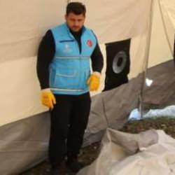 Milli güreşçi Rıza Kayaalp depremzedeler için çadır kurdu