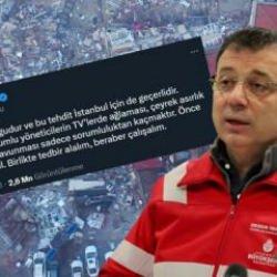 Deprem bütçesini üçte bire indiren İBB Başkanı İmamoğlu: Önce tedbir sonra tevekkül