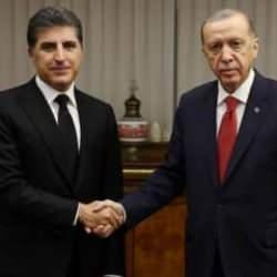 Cumhurbaşkanı Erdoğan, IKBY Başkanı Barzani'yi kabul etti