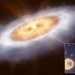 Gökbilimciler bir yıldızın etrafında dönen su molekülleri tespit etti!