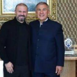 Gökdeniz Karadeniz, Tataristan Lideri Minnikhanov ile görüştü