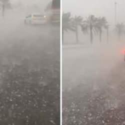 Suudi Arabistan'ı dolu vurdu! Yetkililer uyardı