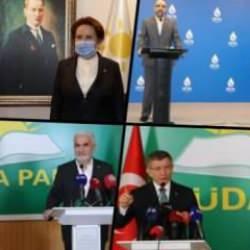  İşte HÜDA PAR'la görüşen 6'lı masa liderleri 