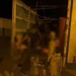 Kamyondan 60 ka&ccedil;ak g&ouml;&ccedil;men &ccedil;ıktı