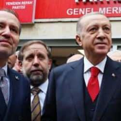 Cumhurbaşkanı Erdoğan, Fatih Erbakan ile g&ouml;r&uuml;şt&uuml;! İlk g&ouml;r&uuml;nt&uuml;ler