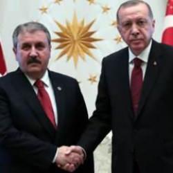 Erdoğan ile Destici g&ouml;r&uuml;şt&uuml;