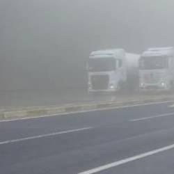 Bolu Dağı'nda sis etkili oldu