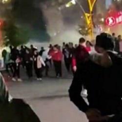 Mardin'de teröristbaşı Öcalan lehine slogan atan HDP’lilere polis müdahalesi