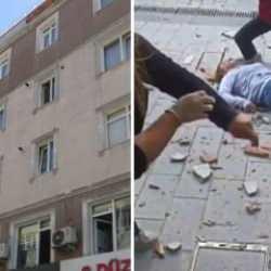 Avcılar'da binadan kopan beton par&ccedil;ası &ouml;l&uuml;me neden olmuştu! Tahliye ertelendi