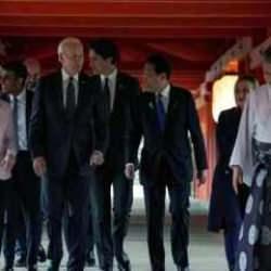 G7 Liderleri Hiroşima'da Şinto tapınağını gezdi