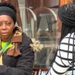 Gabonlu Dina'nın ailesi cenazeyi almak i&ccedil;in Adli Tıp'a geldi