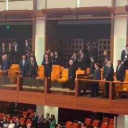 Cumhurbaşkanı Erdoğan yemin töreni için Meclis'te