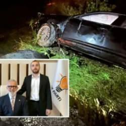 AK Partili Bahadır Yenişehirlioğlu trafik kazası ge&ccedil;irdi