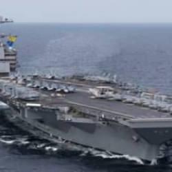 ABD u&ccedil;ak gemisi "USS Gerald R. Ford" Girit'teki Suda &Uuml;ss&uuml;'nden ayrıldı