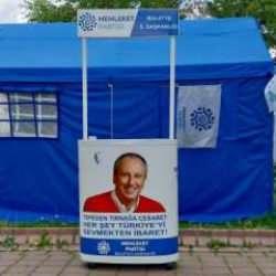 Memleket Partisi'nin Malatya İl Başkanlığı olan &ccedil;adır &ccedil;alındı