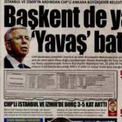 Başkent de yavaş yavaş batıyor - Gazete manşetleri