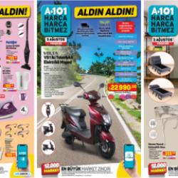 A101 4 Ağustos Cuma Aktüel Kataloğu! Elektrikli moped, yataklı koltuk, termosifon, airfryer