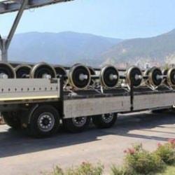 İlk yerli ve milli tren tekerlek setleri Sivas'a gönderildi