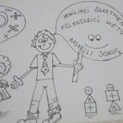 Karikat&uuml;rle matematiği yan yana getirdi