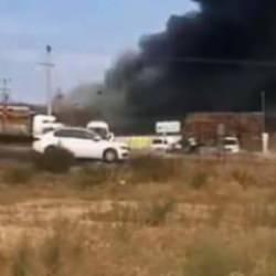 İzmir'de palet fabrikasında yangın