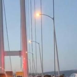 Osmangazi k&ouml;pr&uuml;s&uuml;nde esrarengiz olay!