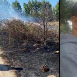 Amasya'da vahşet! &Ouml;ld&uuml;rd&uuml;ğ&uuml; adamı ara&ccedil;la birlikte yaktı