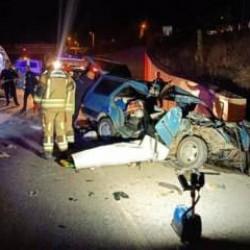 Ankara'da dehşete d&uuml;ş&uuml;ren kaza: 2 &ouml;l&uuml;, 6 yaralı