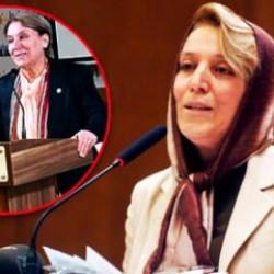 İYİ Parti Genel Başkan Yardımcısı Ayşe Sucu baş&ouml;rt&uuml;s&uuml;n&uuml; &ccedil;ıkardı