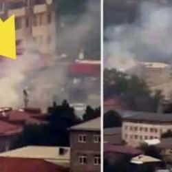 Ermeniler yine rahat durmadı! Karabağ'da dumanlar y&uuml;kseldi