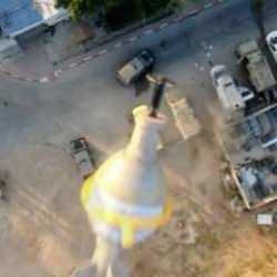 Kassam, İsrail'e roket saldırılarına ait dron görüntüleri yayınladı