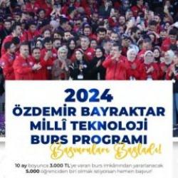 T3 Vakfı &Ouml;zdemir Bayraktar Mill&icirc; Teknoloji Burs Programı