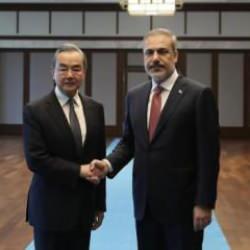 Bakan Fidan, &Ccedil;inli mevkidaşı ile Gazze'yi g&ouml;r&uuml;şt&uuml;