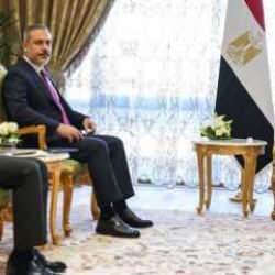 Bakan Fidan, Sisi'yle g&ouml;r&uuml;şt&uuml;: T&uuml;rkiye ve Mısır'dan Filistin a&ccedil;ıklaması