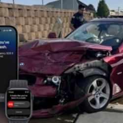 İki BMW'nin çarpıştığı feci kazada iPhone hayat kurtardı!