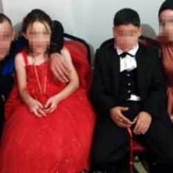 8 ve 9 yaşlarındaki &ccedil;ocuklara nişan t&ouml;reni yapmışlardı! Harekete ge&ccedil;ildi...