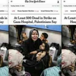 New York Times İsrail'i aklamak için 3 kez başlık değiştirdi