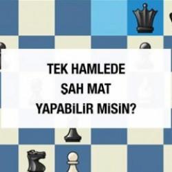Satranç bulmacası #5: 1 hamlede şah mat yapabilir misin?