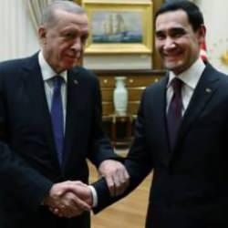 Erdoğan T&uuml;rkmenistan Devlet Başkanı Berdimuhammedov'a Kangal cinsi k&ouml;pek hediye etti