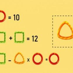 Zekânızla herkesi alt edin: 30 saniye içerisinde denklemleri tamamlayarak üçgenin değerini belirleyebilir misiniz?