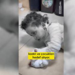 Bebek katili İsrail'in vurduğu Gazze'den gelen iki g&ouml;r&uuml;nt&uuml; y&uuml;rekleri par&ccedil;aladı!