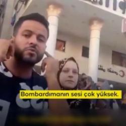 İşitme engelli Gazzeli aileden t&uuml;m d&uuml;nyaya işaret diliyle acı ve korku mesajı!