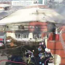 İstanbul Başakşehir Sanayi Sitesi'nde yangın! Havadan görüntülendi...