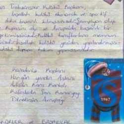2002'de yazılan mektup Trabzonspor'a teslim edildi
