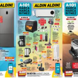 A101 Aktüel 14 Aralık 2023 Kataloğu Yayınlandı! 125cc motosiklet, şarjlı süpürge, airfryer fırın...