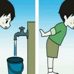 Su dolduran çocuğa ait iki resim arasındaki 3 farkı bulabilir misiniz? İki resim arasındaki farkları bulmak için sadece 10 saniye süreniz var!