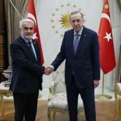 Cumhurbaşkanı Erdoğan, HÜDA PAR Genel Başkanı Yapıcıoğlu ile görüştü