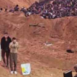 İsrail katliamında dehşete düşüren kare: Yüzlerce Filistinlinin akıbeti meçhul